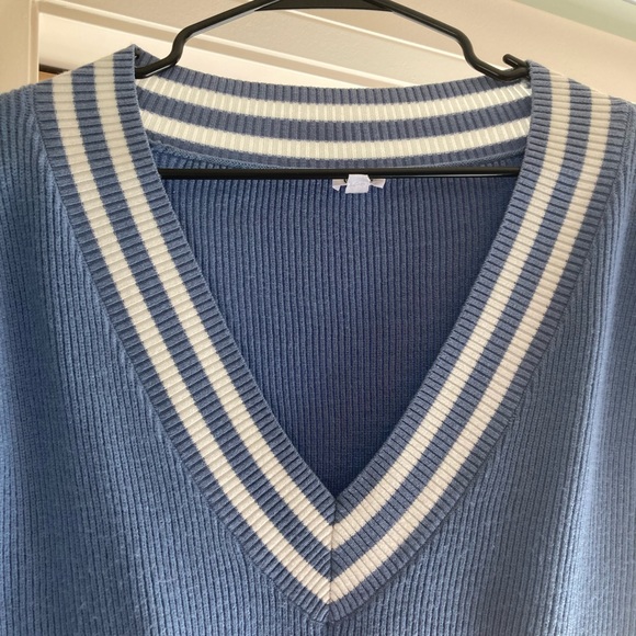 Blue Oversided Vest - Picture 2 of 2